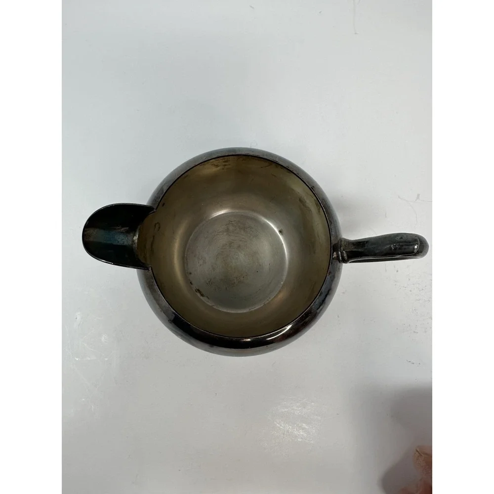 F.B. Rogers Silver Co. 1883 Silver on Copper Sugar Bowl and Creamer Set